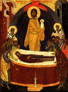 The Dormition of the Mother of God
Theophanes the Greek, 14 c.