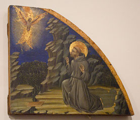 Stigmatization of St Francis of Assisi, tempera panel